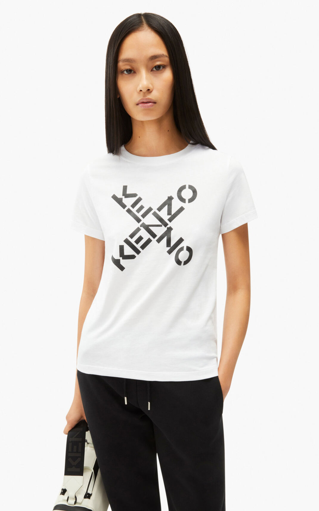 Camisetas Kenzo Sport Big X Mujer Blancas - SKU.1270927